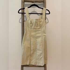 Urban Outfitters XS Golden Hour Structured Denim Mini Dress